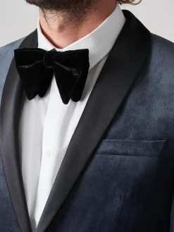 Next Slim Fit Velvet Blazer^ Grey Suits|Blazers & Formal Jackets