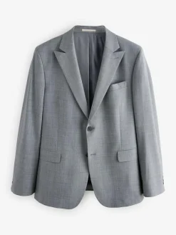 Outlet Next Slim Fit Wool Blend Motionflex Suit Jacket Grey