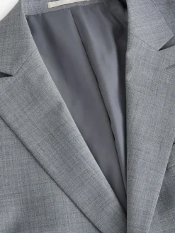 Outlet Next Slim Fit Wool Blend Motionflex Suit Jacket Grey