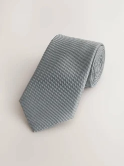 Next Grey Slim Textured Tie^ Ties & Pocket Squares