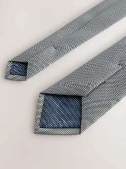 Next Grey Slim Textured Tie^ Ties & Pocket Squares