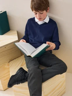 Next Slim Waist School Formal Trousers (3-17yrs)^BOY Joggers|Tznius Pants