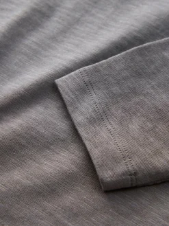 Next Grey Slogan Long Sleeves Semi Plain T-Shirt (3mths-7yrs)^BOY T-Shirts