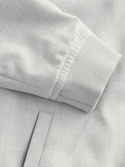 Next Grey Smart Bomber Jacket (3-16yrs)^BOY Suits & Vest|Coats & Jackets