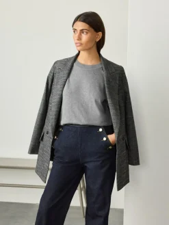 Best Next Grey Soft Touch Crew Neck Cotton Rich Jumper