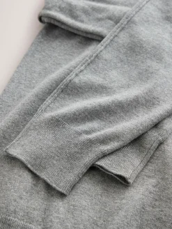 Best Next Grey Soft Touch Crew Neck Cotton Rich Jumper