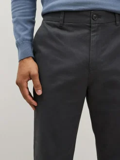Next Straight Fit 100% Cotton Chino Trousers Grey