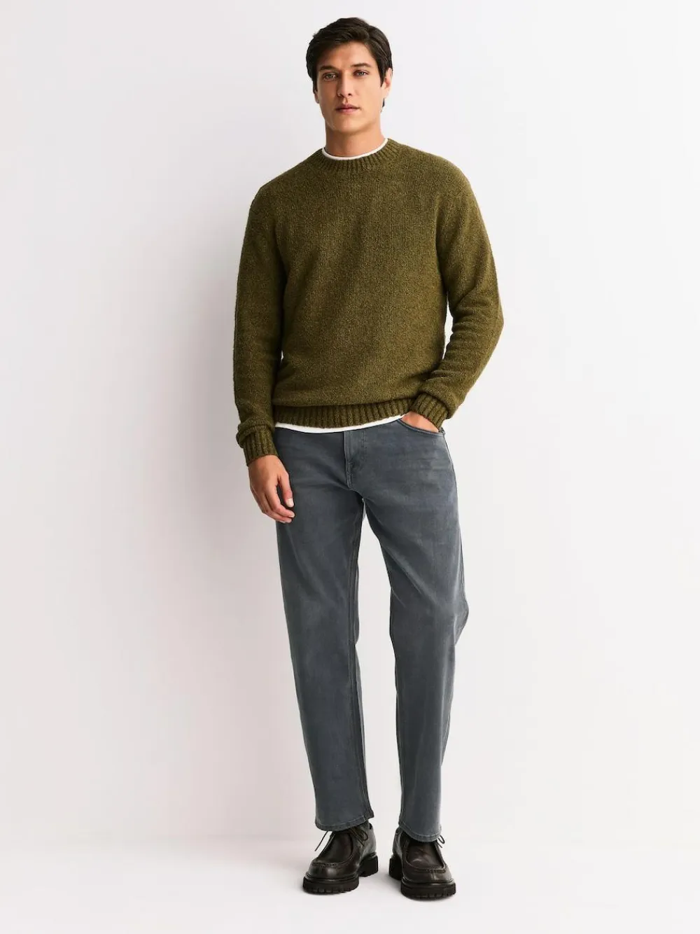 Next Grey Straight Fit Motionflex Jeans^ Jeans|Jeans