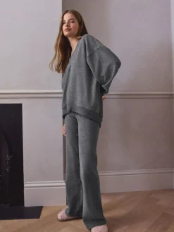 Next STUDIO Fleece Tunic & Joggers Set^Women Loungewear