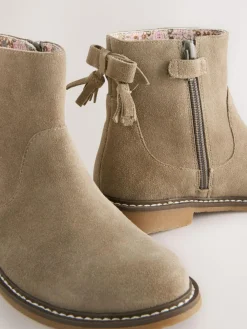 Clearance Next Suede Water Repellent Ankle Boots Grey