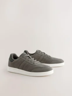 Hot Next Grey Suedette Trainers