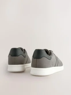Hot Next Grey Suedette Trainers
