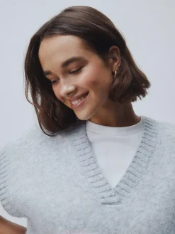 New Next Knitted Tank Grey Swan Scene