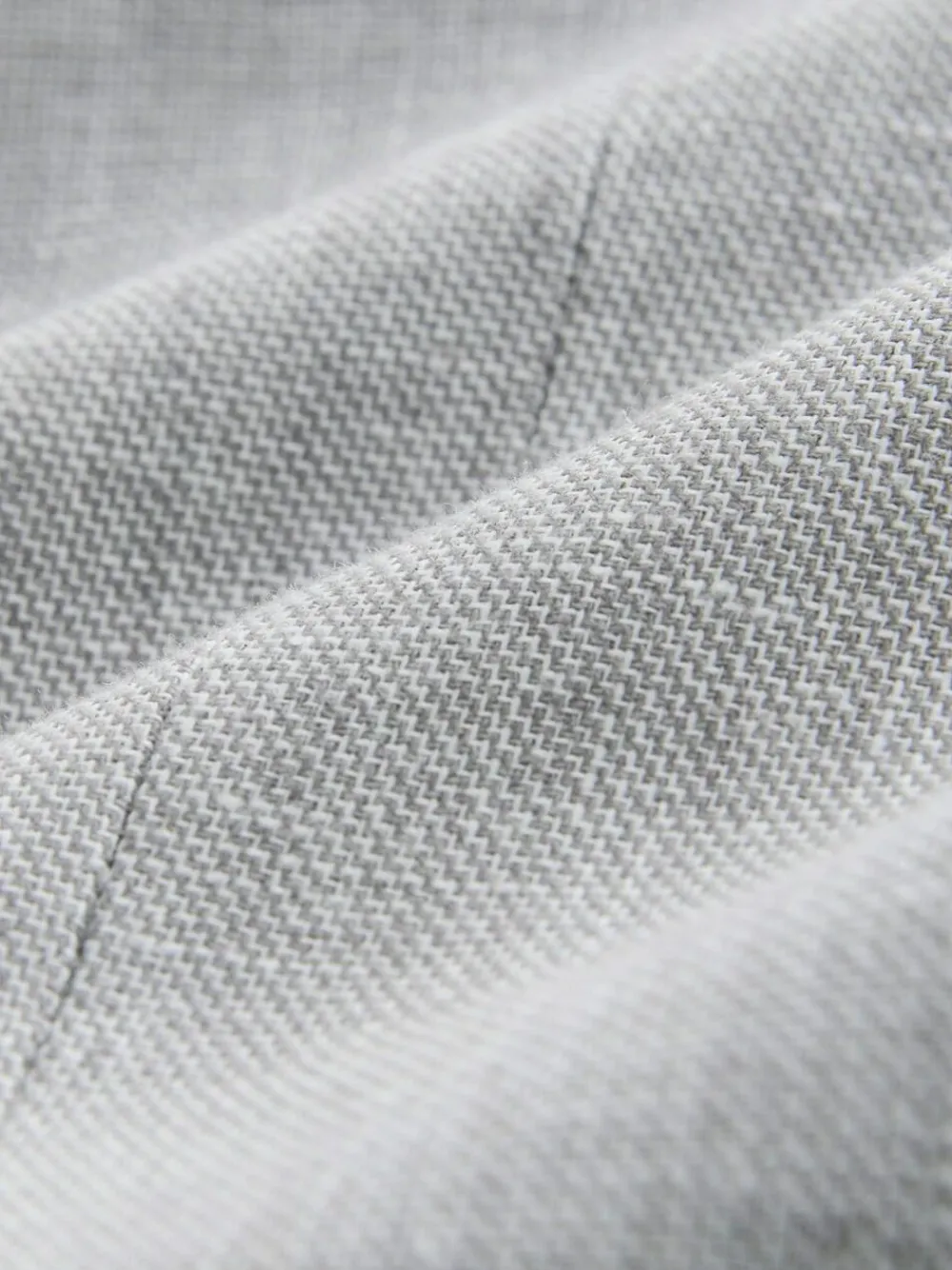 New Next Tailored Fit Linen Blend Texture Suit Jacket Grey