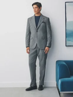 Next Tailored Fit Merino Wool Blend Suit Jacket^ Grey Suits