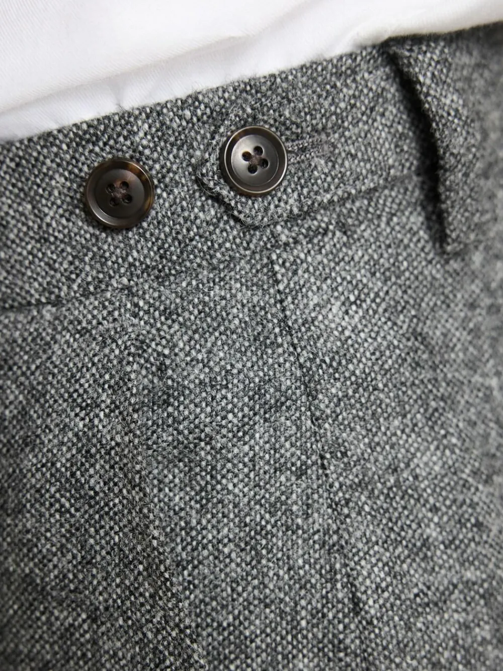 Next Tailored Fit Signature Abraham Moon 100% British Wool Donegal Suit Trousers^ Pants & Chinos