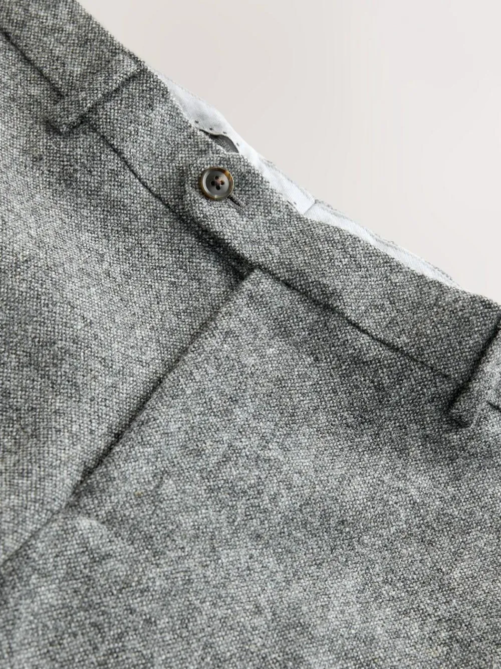 Next Tailored Fit Signature Abraham Moon 100% British Wool Donegal Suit Trousers^ Pants & Chinos