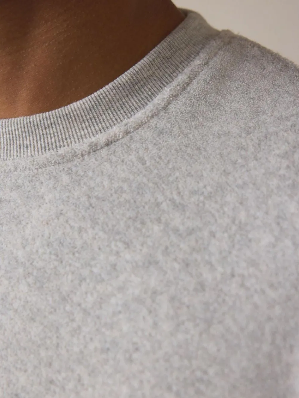 Online Next Towelling Short Sleeve Pyjamas Set Grey