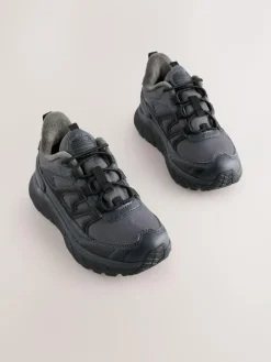 Next Grey Water Resistant Elastic Lace Trainers^BOY Sneakers