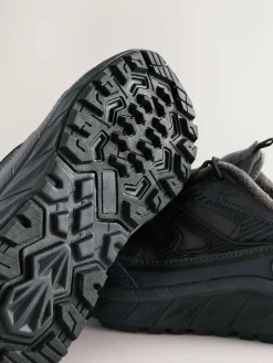 Next Grey Water Resistant Elastic Lace Trainers^BOY Sneakers