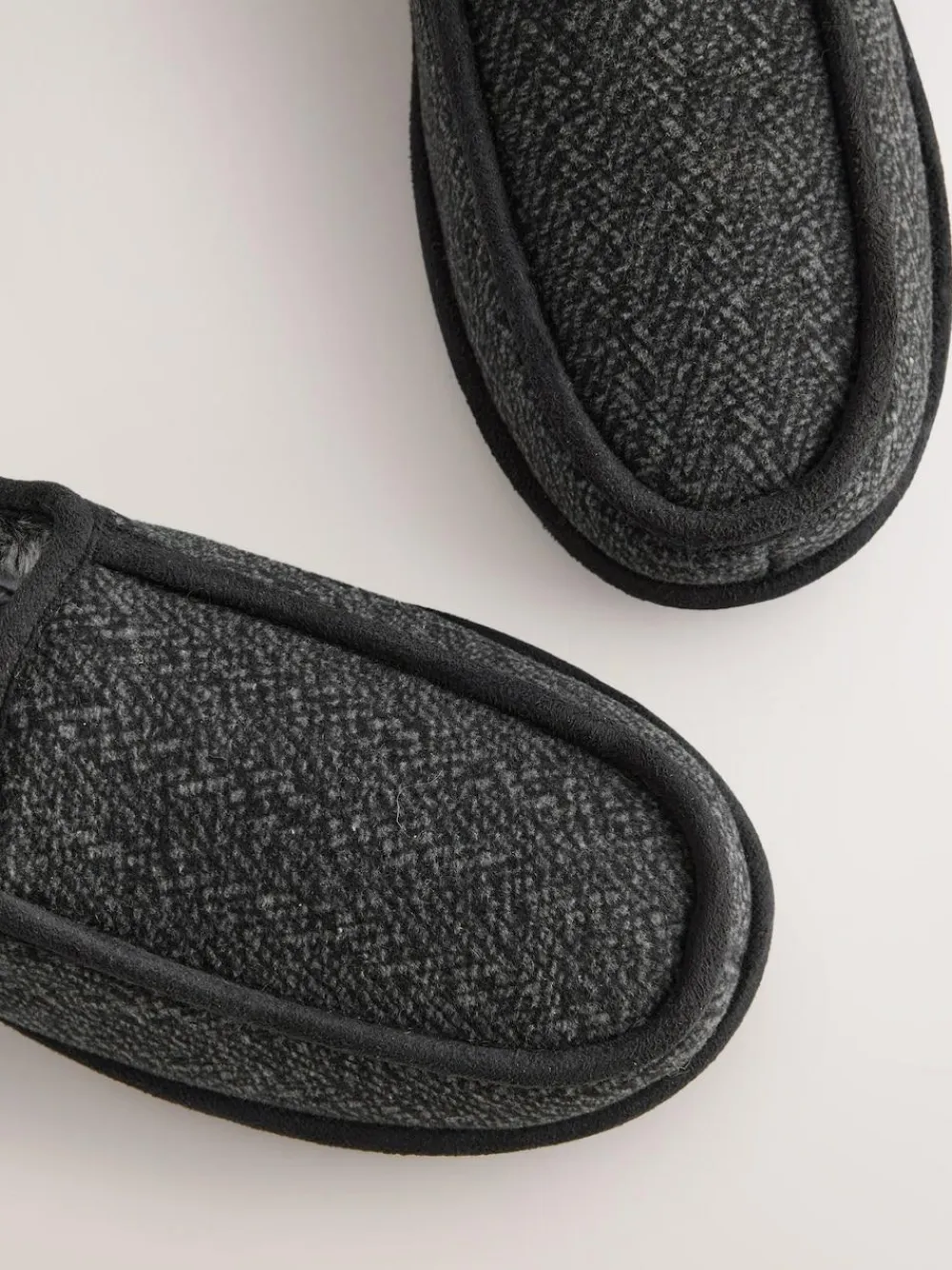 Clearance Next Wide Fit Closed Back Slippers Grey