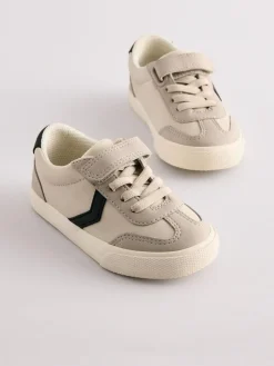 Outlet Next Wide Fit (G) Touch Fastening Elastic Lace Trainers Grey