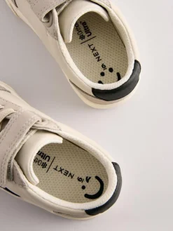 Outlet Next Wide Fit (G) Touch Fastening Elastic Lace Trainers Grey