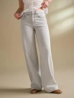 Discount Next Grey Wide Leg Jeans