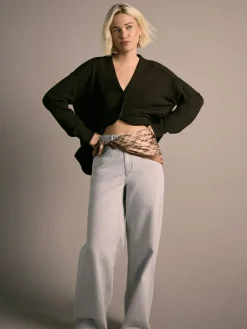 Discount Next Grey Wide Leg Jeans