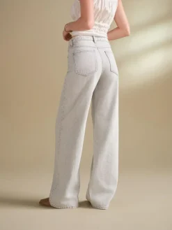 Discount Next Grey Wide Leg Jeans
