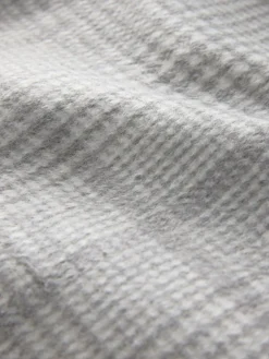 Next Grey Wool Blend Soft Touch Check Pea Coat^ Coats & Jackets|Coats & Jackets