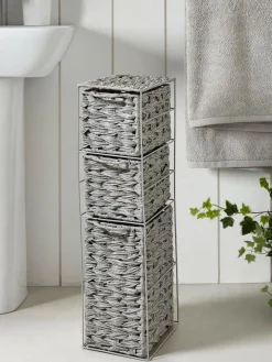Hot Next Grey Woven Slim Storage Drawers