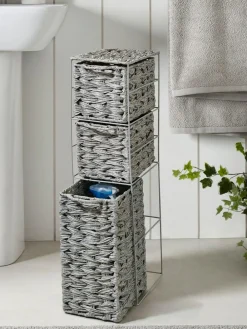 Hot Next Grey Woven Slim Storage Drawers