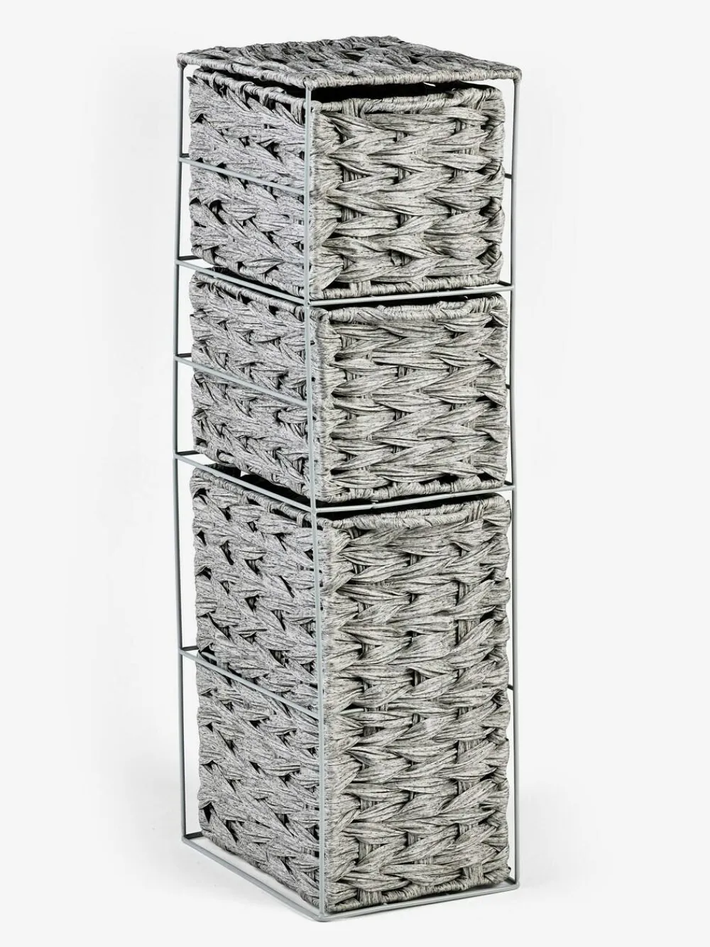 Hot Next Grey Woven Slim Storage Drawers