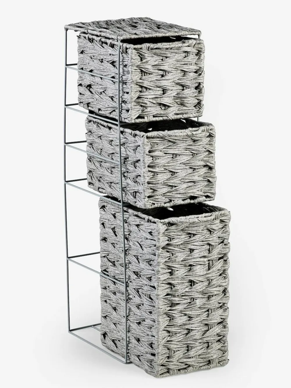 Hot Next Grey Woven Slim Storage Drawers
