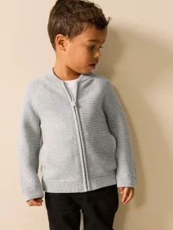 Outlet Next Grey Zip Through Cardigan (3mths-7yrs)
