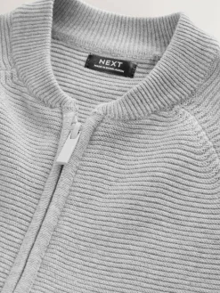 Outlet Next Grey Zip Through Cardigan (3mths-7yrs)