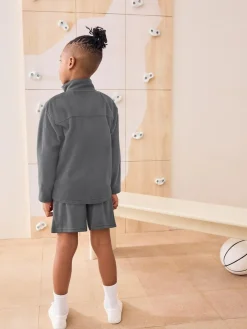 Online Next Zip-Up Fleece Jacket With Pockets (3-16yrs) Grey