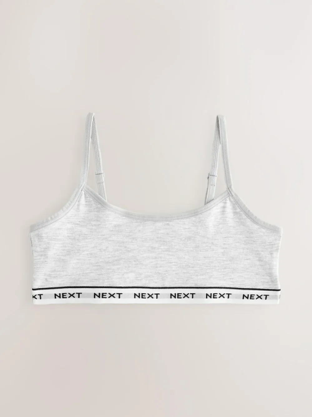 Clearance Next Grey/Black/White Strappy Crop Tops 3 Pack (5-16yrs)