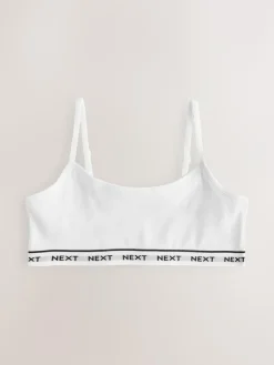 Clearance Next Grey/Black/White Strappy Crop Tops 3 Pack (5-16yrs)