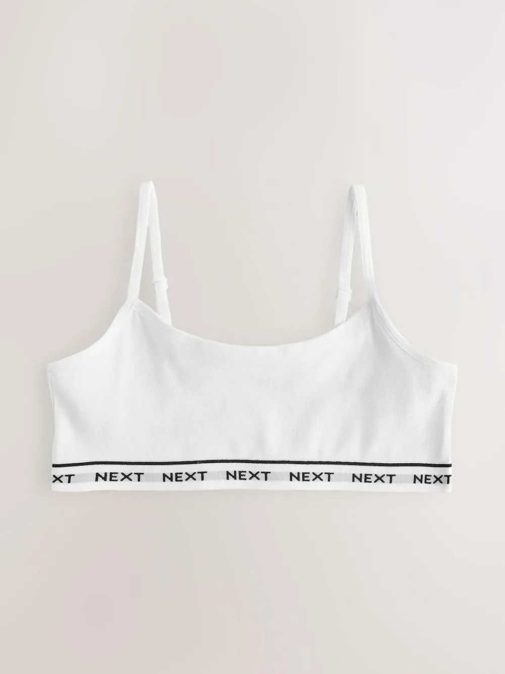 Clearance Next Grey/Black/White Strappy Crop Tops 3 Pack (5-16yrs)