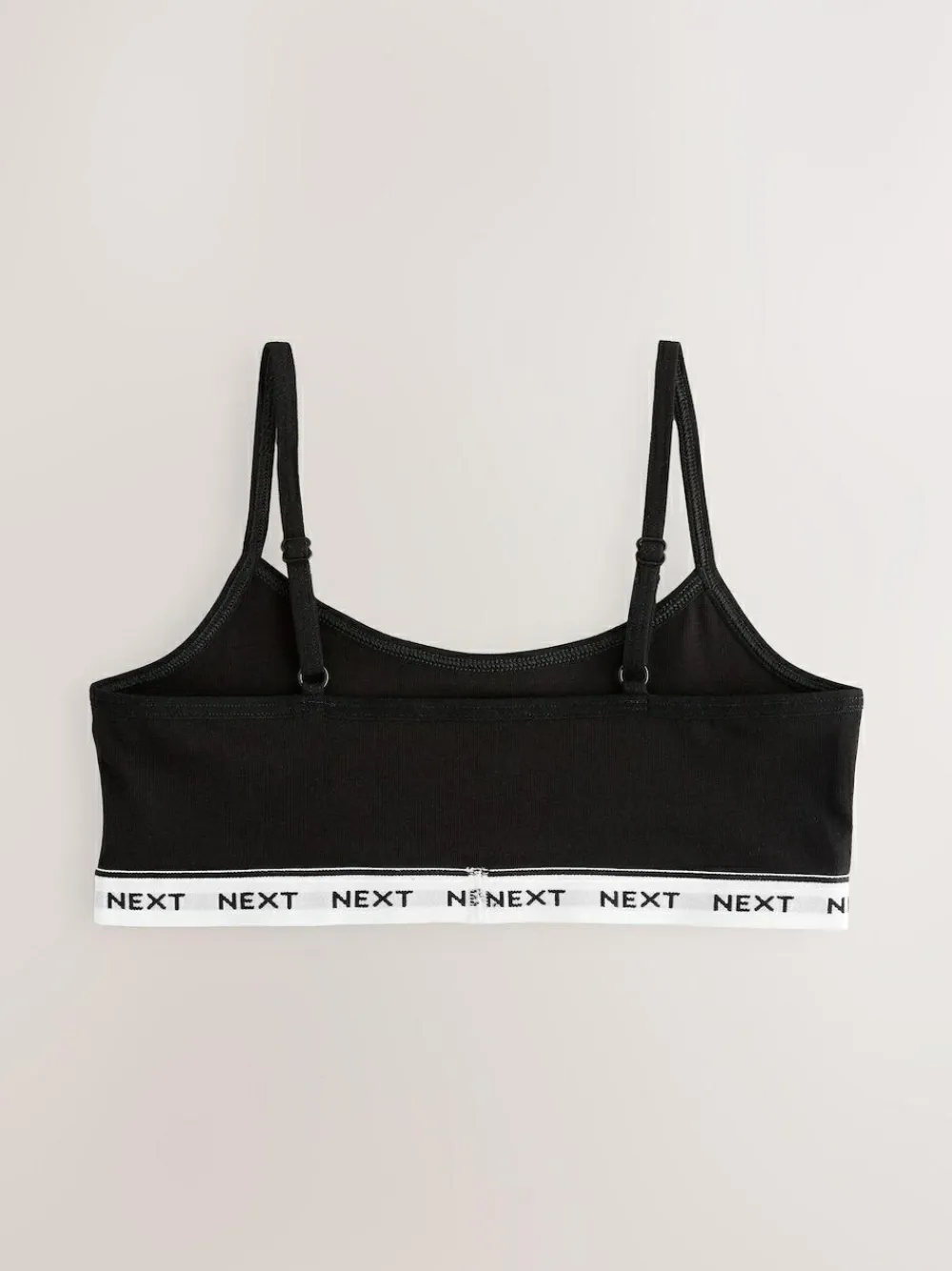 Clearance Next Grey/Black/White Strappy Crop Tops 3 Pack (5-16yrs)