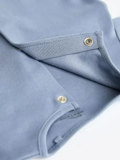 Discount Next 3 Pack Baby Sleepsuits (0-2yrs) Grey/Blue