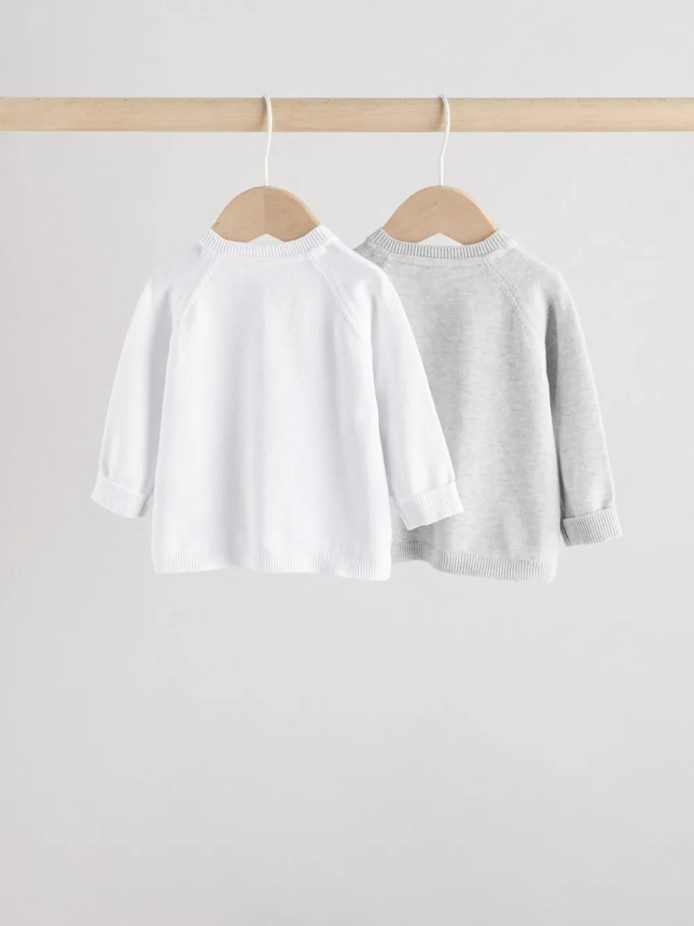 Sale Next Grey/White Grey and White 2pk Knitted Baby Cardigan