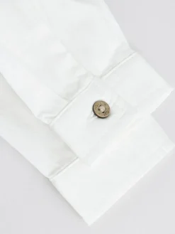 Discount Next Woven Cotton Baby Dungaree and Bodysuit Set (0mths-3yrs) Grey/White