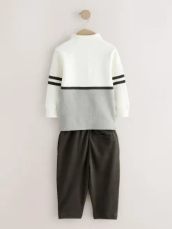 Next Long Sleeve Polo Shirt And Joggers Set (3mths-7yrs)^BOY Tops|Sets & Outfits