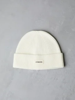 Gym King White Rib Knit Beanie^Women Hats