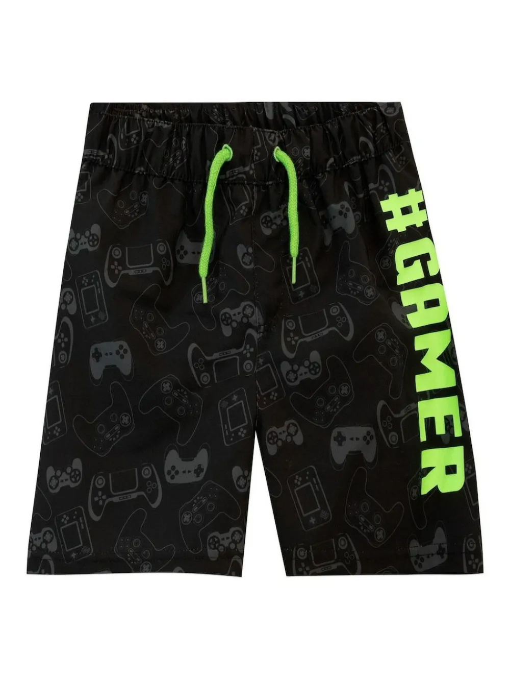 Harry Bear Black Gamer Swim Shorts^BOY Swimwear|Swimwear