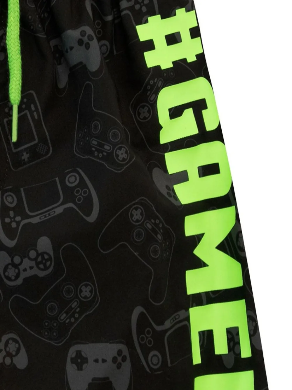 Harry Bear Black Gamer Swim Shorts^BOY Swimwear|Swimwear