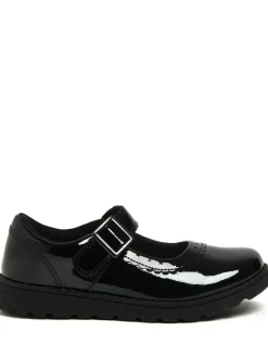 Online Harry Bear Black Patent Rainbow Girls School Shoes